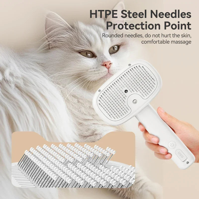 Brosse vapeur démêlante — Poils brillants & doux en 5 minutes