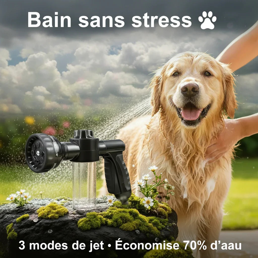 DogWasher Pro — Douchette 3-en-1 pour laver votre chien sans stress